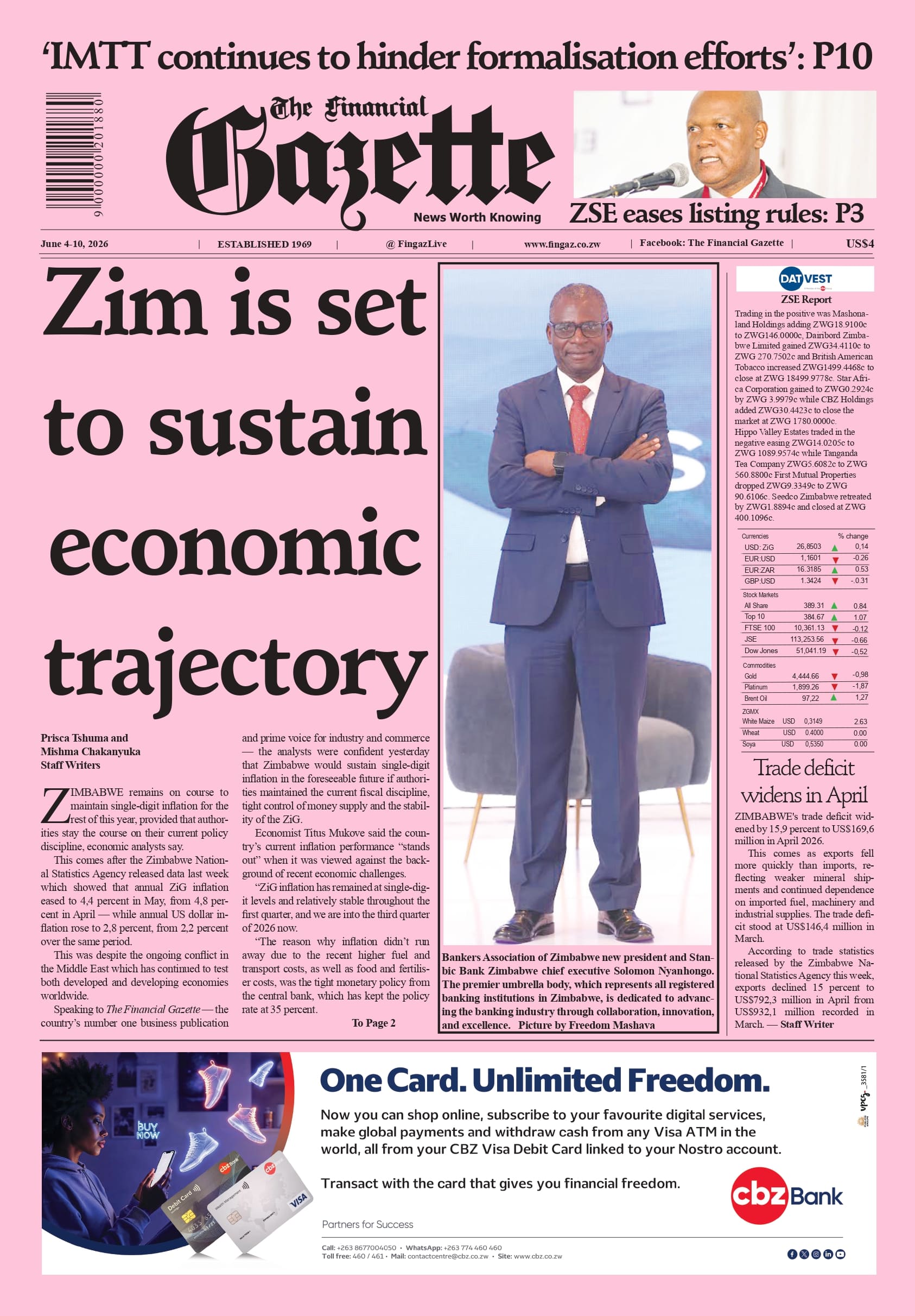 Thursday 4 June 2026